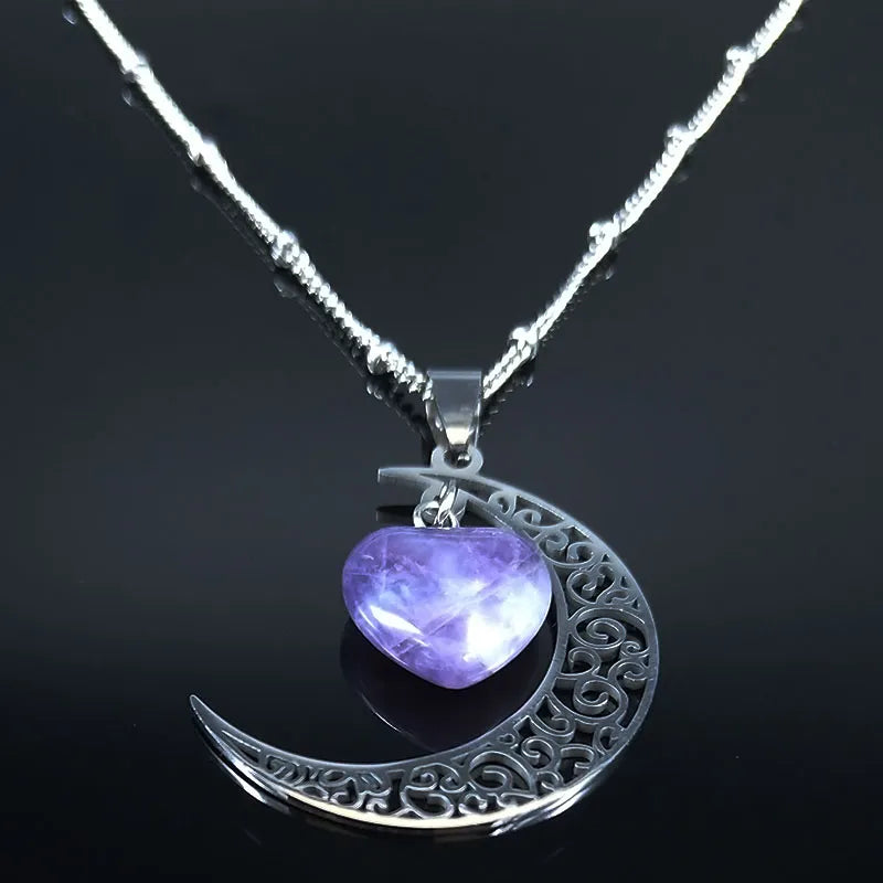 Witch Moon Stainless Steel Necklace
