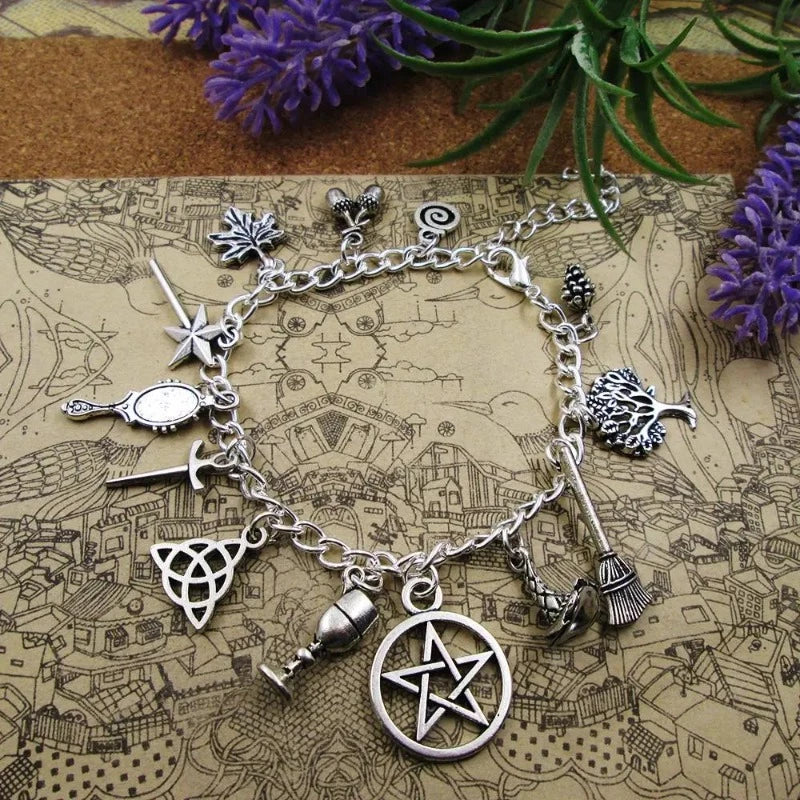 Wicca Pendants Bracelet